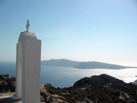 Cycling in Santorini